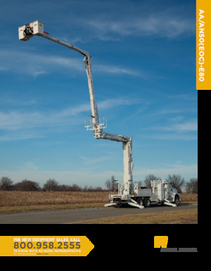 Монтирани на ремаркета повдигачи с подвижна стрела Altec AN50-E80