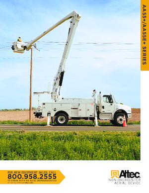 Монтирани на ремаркета повдигачи с подвижна стрела Altec AA55E+