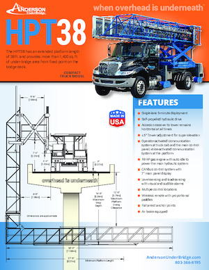 Монтирани на ремаркета повдигачи с подвижна стрела Anderson Hydra Platforms HPT 38