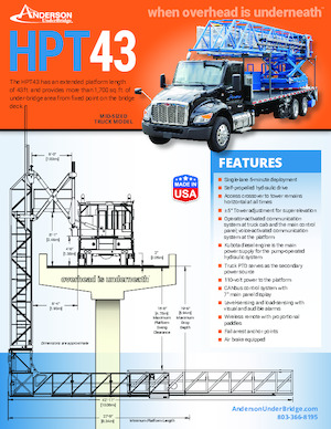 Монтирани на ремаркета повдигачи с подвижна стрела Anderson Hydra Platforms HPT 43
