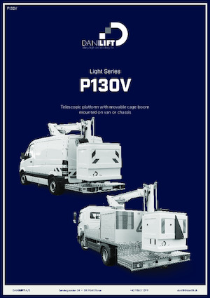 Монтирани на камион артикулиращи подемници за стрели Danilift P130V