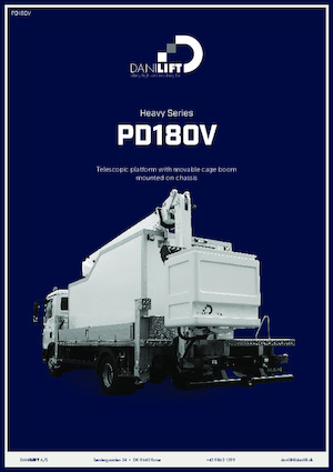 Монтирани на камион артикулиращи подемници за стрели Danilift PD180V