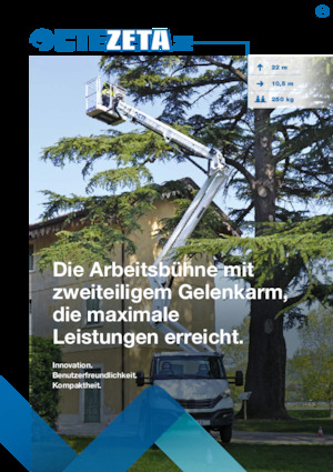 Телескопични вишки, монтирани на камион CTE ZETA 22