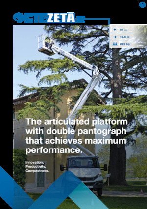 Телескопични вишки, монтирани на камион CTE ZETA 22