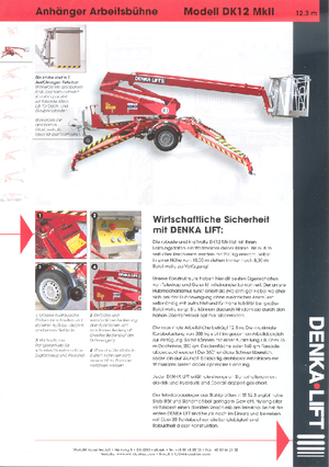 Монтирани на камион артикулиращи подемници за стрели Denka-Lift - Rothlehner DK 12 MK II