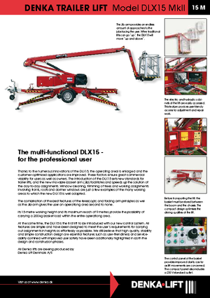 Монтирани на камион артикулиращи подемници за стрели Denka-Lift - Rothlehner DLX 15