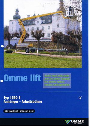 Монтирани на камион артикулиращи подемници за стрели OMMELIFT Omme 1550 EZX