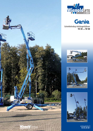 Монтирани на камион артикулиращи подемници за стрели Genie TMZ 34/20 DC