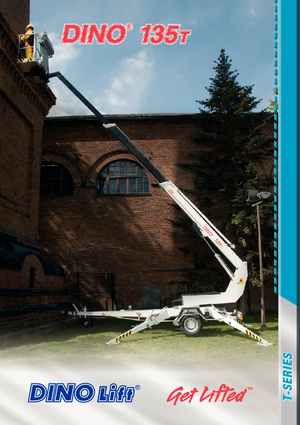 Монтирани на ремаркета телескопични подемници за стрели Dino Lift Dino 135T
