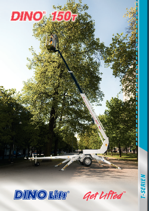 Монтирани на ремаркета телескопични подемници за стрели Dino Lift Dino 150T