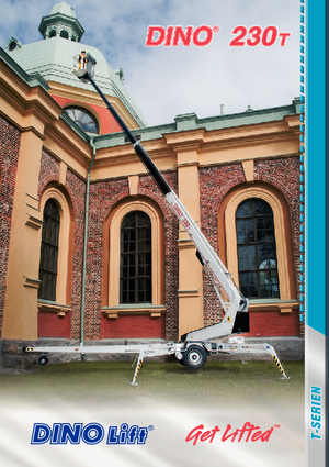 Монтирани на ремаркета телескопични подемници за стрели Dino Lift Dino 230T