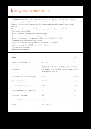 Ремаркета за метене Pronar ZMC 3.1