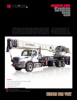 Кранове с камион TEREX CRANES Crossover 4500L