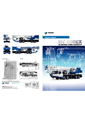 Кранове с камион Tadano GT 600 EX