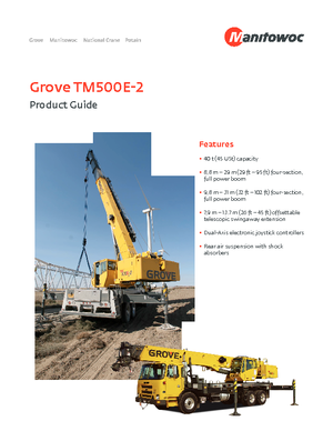 Кранове с камион Grove TM500E-2