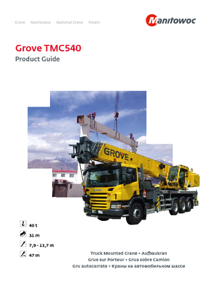 Кранове с камион Grove TMC540