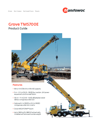 Кранове с камион Grove TMS700E