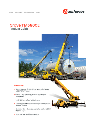 Кранове с камион Grove TMS800E