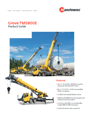 Кранове с камион Grove TMS800E