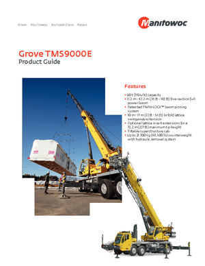 Кранове с камион Grove TMS 9000 E