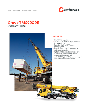 Кранове с камион Grove TMS 9000 E
