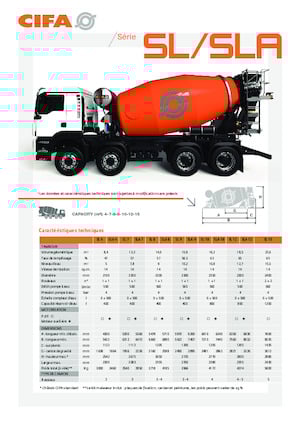Смесители за камиони CIFA SL 7