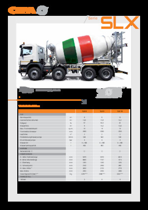 Смесители за камиони CIFA SLX 9