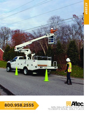 Монтирани на ремаркета повдигачи с подвижна стрела Altec AT235P