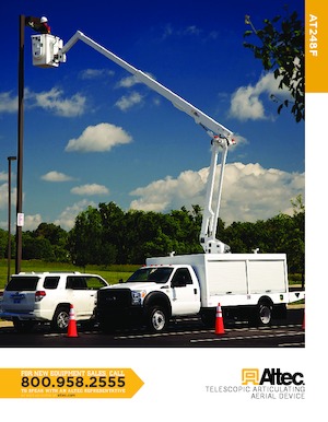 Монтирани на ремаркета повдигачи с подвижна стрела Altec AT248F