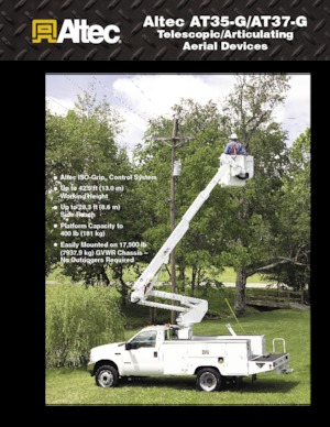 Монтирани на ремаркета повдигачи с подвижна стрела Altec AT35G