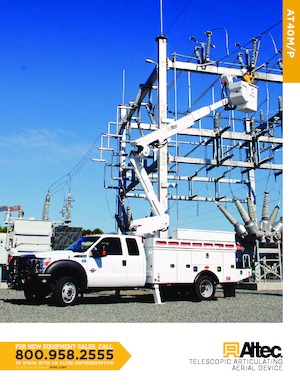 Монтирани на ремаркета повдигачи с подвижна стрела Altec AT40P – JEMS