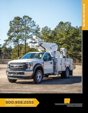 Монтирани на ремаркета повдигачи с подвижна стрела Altec AT41ME/PE