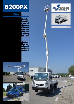 Монтирани на ремаркета повдигачи с подвижна стрела GSR B200PX Compact 