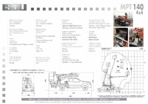 Монтирани на ремаркета повдигачи с подвижна стрела ISOLI MPT140 4x4