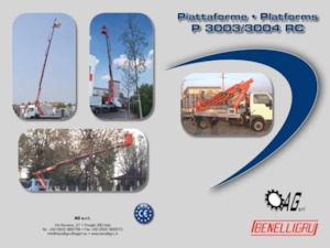 Телескопични вишки, монтирани на камион Benelligru P 3003