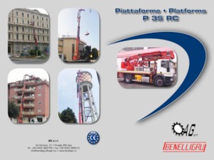 Монтирани на ремаркета повдигачи с подвижна стрела Benelligru P35 RC