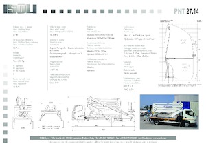 Монтирани на ремаркета повдигачи с подвижна стрела ISOLI PNT 27 14