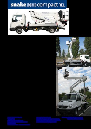Монтирани на ремаркета повдигачи с подвижна стрела Oil & Steel Snake 2010 Compact REL