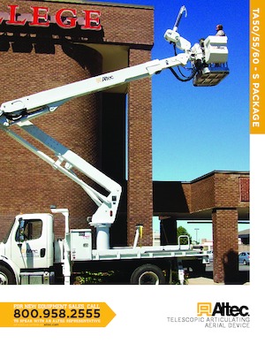 Монтирани на ремаркета повдигачи с подвижна стрела Altec TA50S