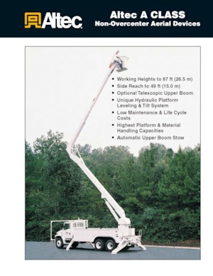 Монтирани на ремаркета повдигачи с подвижна стрела Altec A65