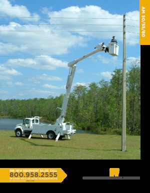 Монтирани на ремаркета повдигачи с подвижна стрела Altec AM60E