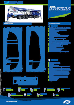 Телескопични вишки, монтирани на камион Socage forSte 100TJJ