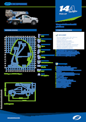 Монтирани на камион артикулиращи подемници за стрели Socage forSte 14 A