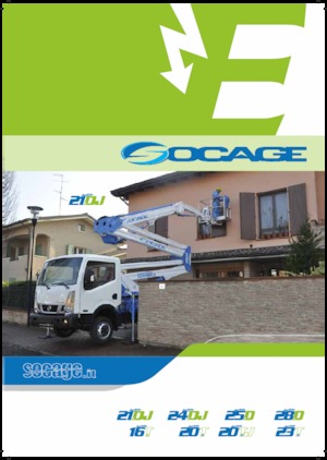 Монтирани на ремаркета повдигачи с подвижна стрела Socage forSte 25 D