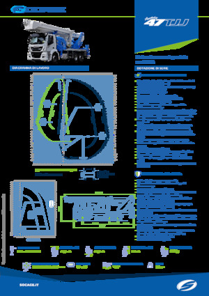 Телескопични вишки, монтирани на камион Socage forSte 47 TJJ