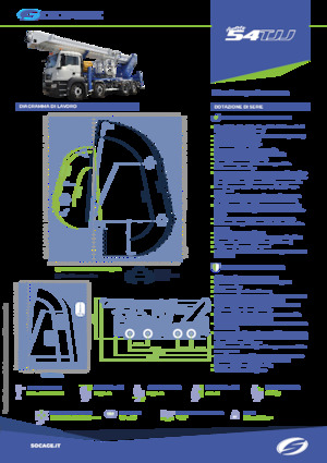 Телескопични вишки, монтирани на камион Socage forSte 54 TJJ