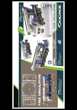 Телескопични вишки, монтирани на камион Socage forSte 75 TJJ