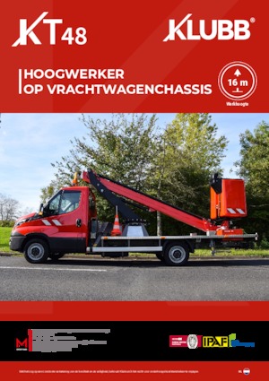 Монтирани на ремаркета повдигачи с подвижна стрела Klubb KT48