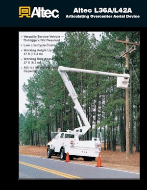 Монтирани на ремаркета повдигачи с подвижна стрела Altec L36A
