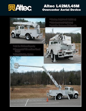 Монтирани на ремаркета повдигачи с подвижна стрела Altec L45M